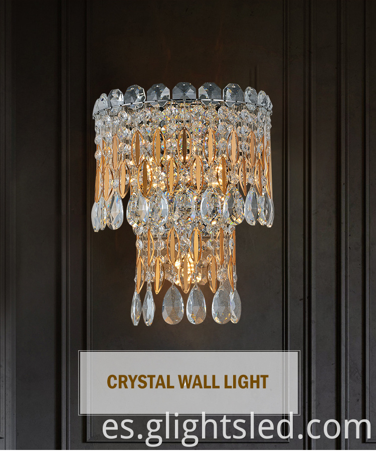 crystal wall lamp